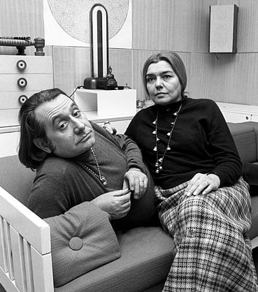 Ettore_Sottsass_and_Fernanda_Pivano_1969